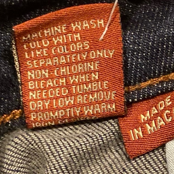 DELIA’s Morgan Vintage Y2K Blue Jeans Size 7/8 Long - Picture 4 of 4